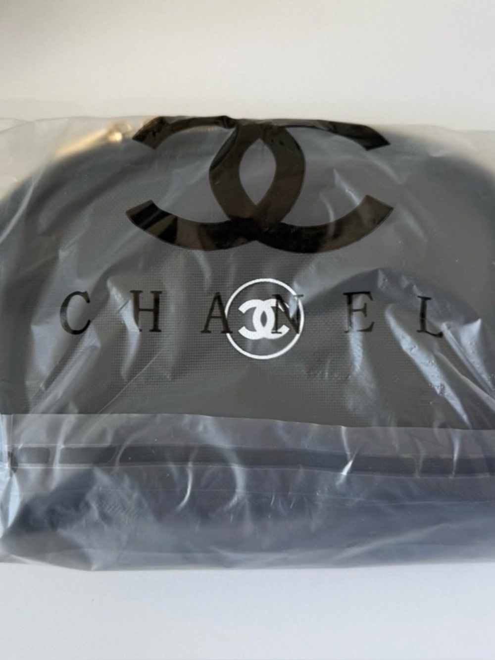 CHANEL Black Mesh Cosmetic Bag - Picture 2 of 3